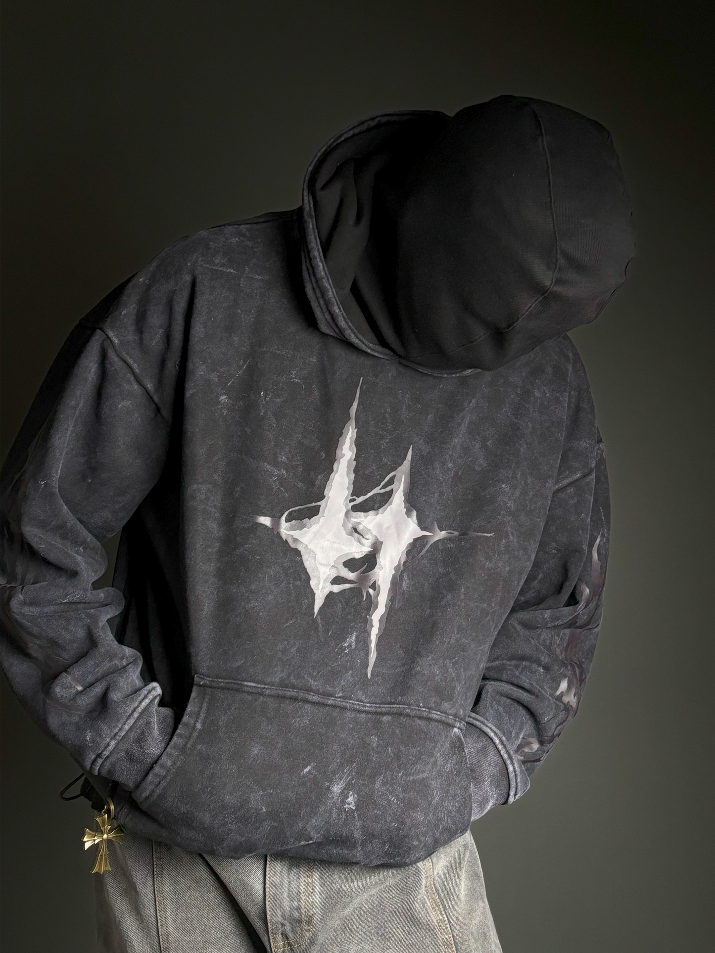 Black Metallic Signature Hoodie