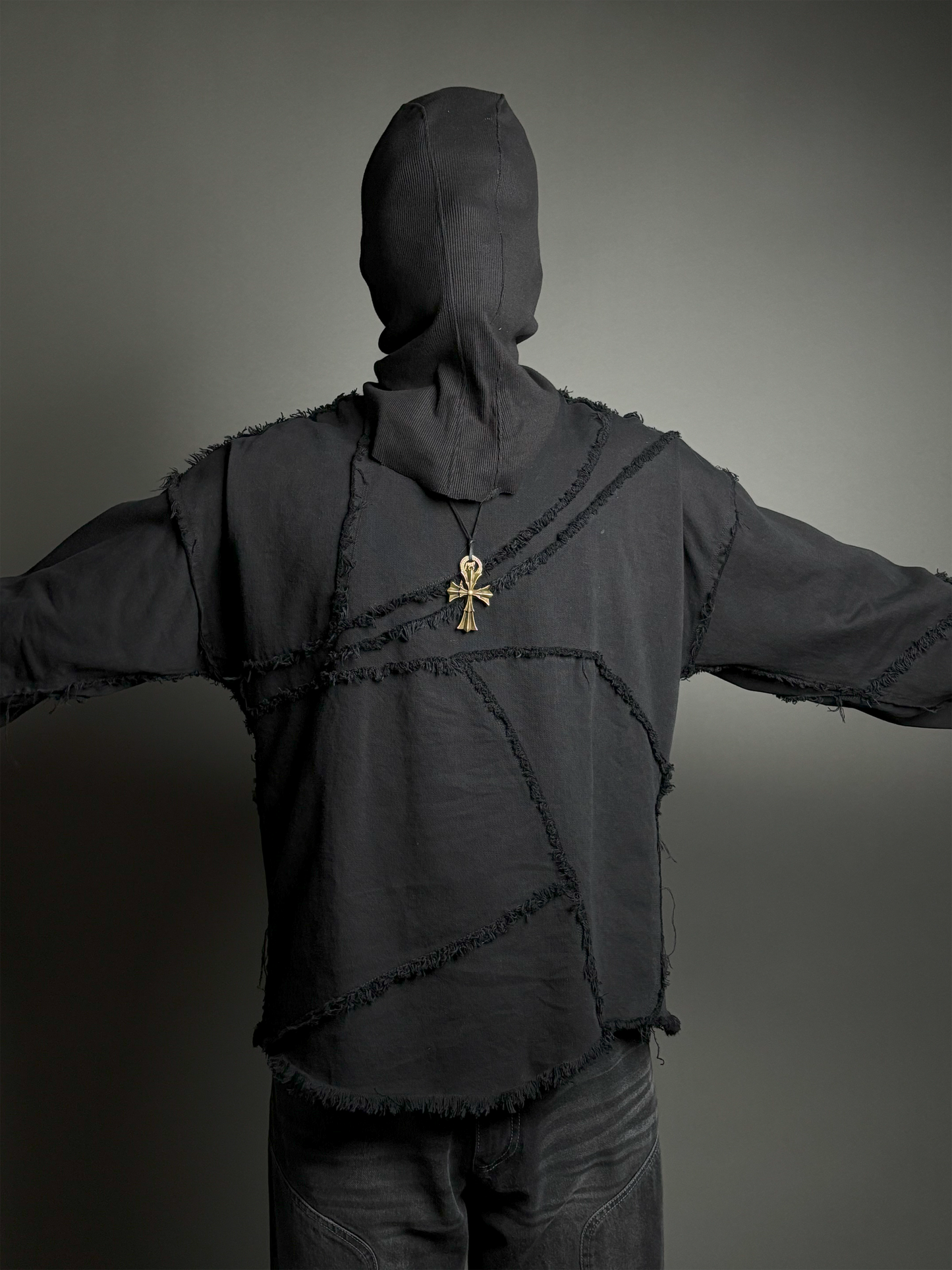 De-contructed Denim Tee | Work of Art