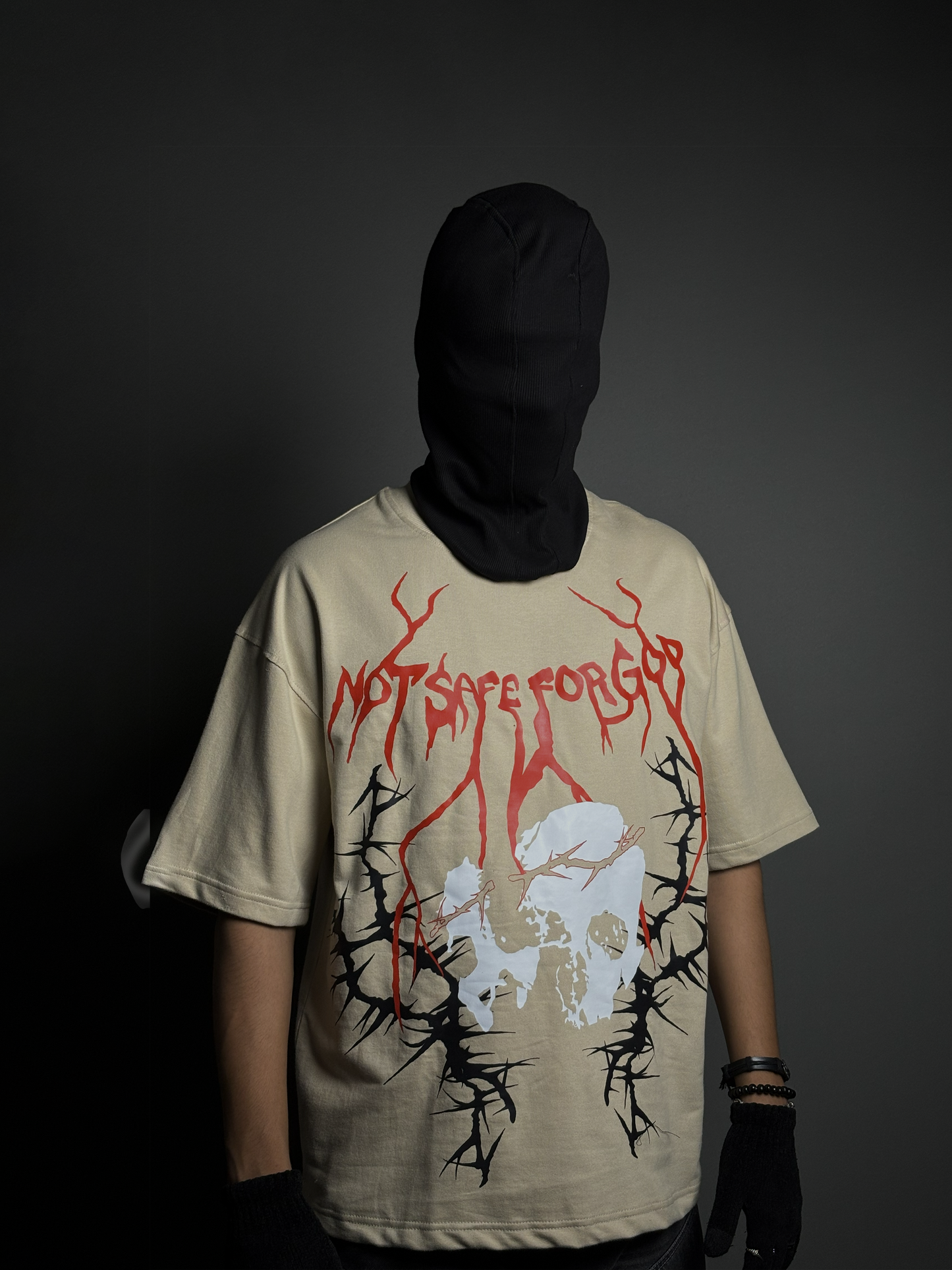 Demonic Beige Tshirt