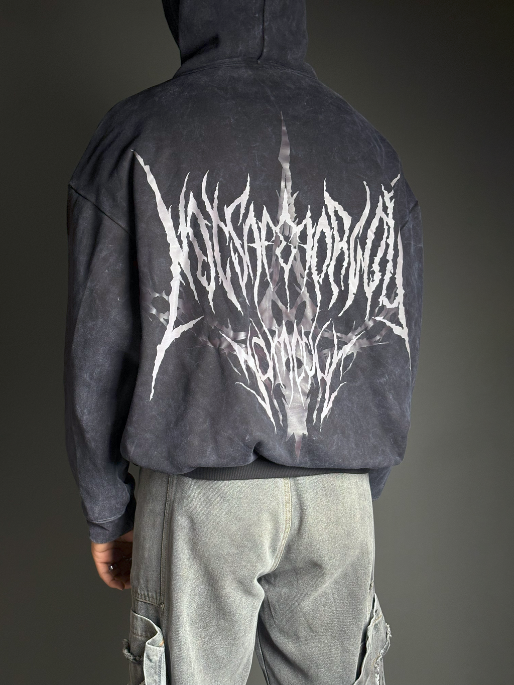 Black Metallic Signature Hoodie