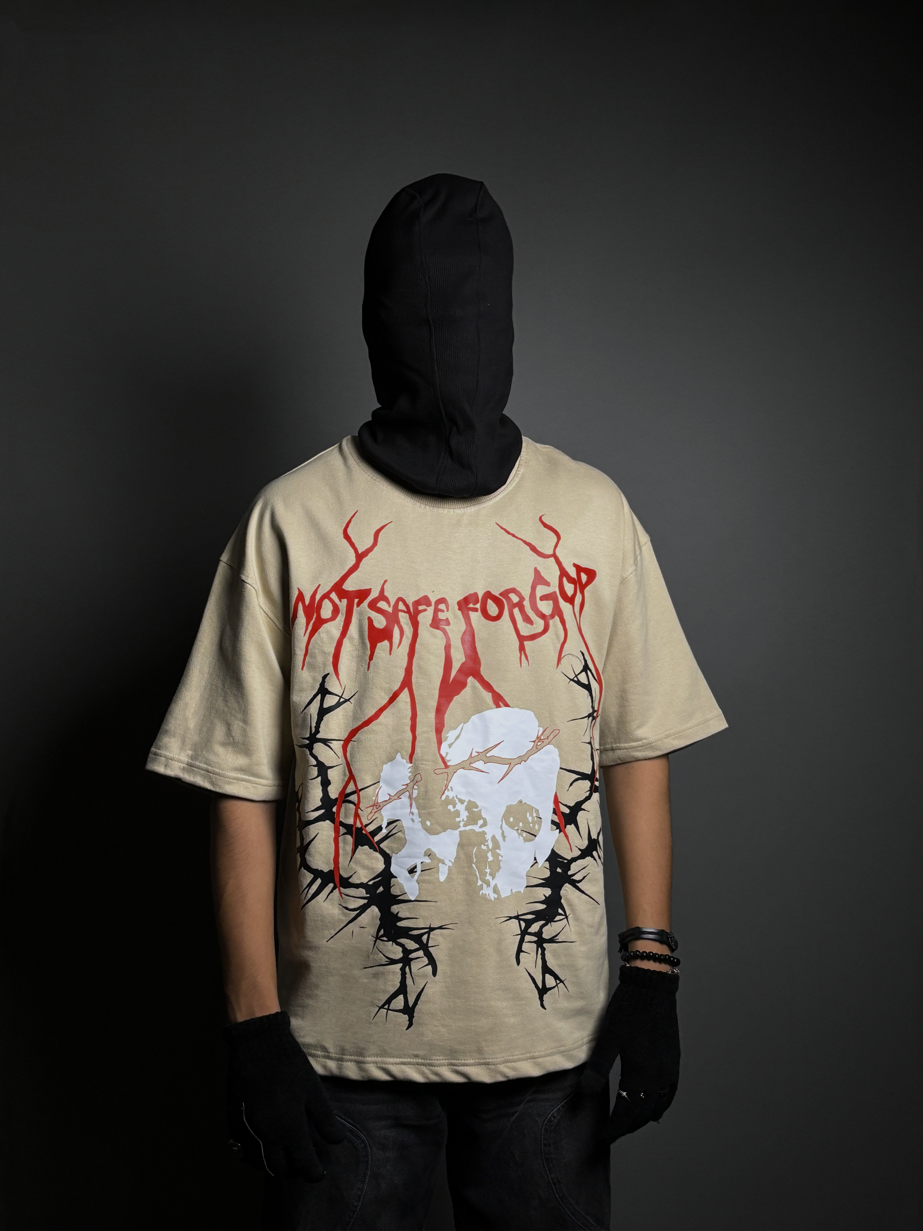 Demonic Beige Tshirt