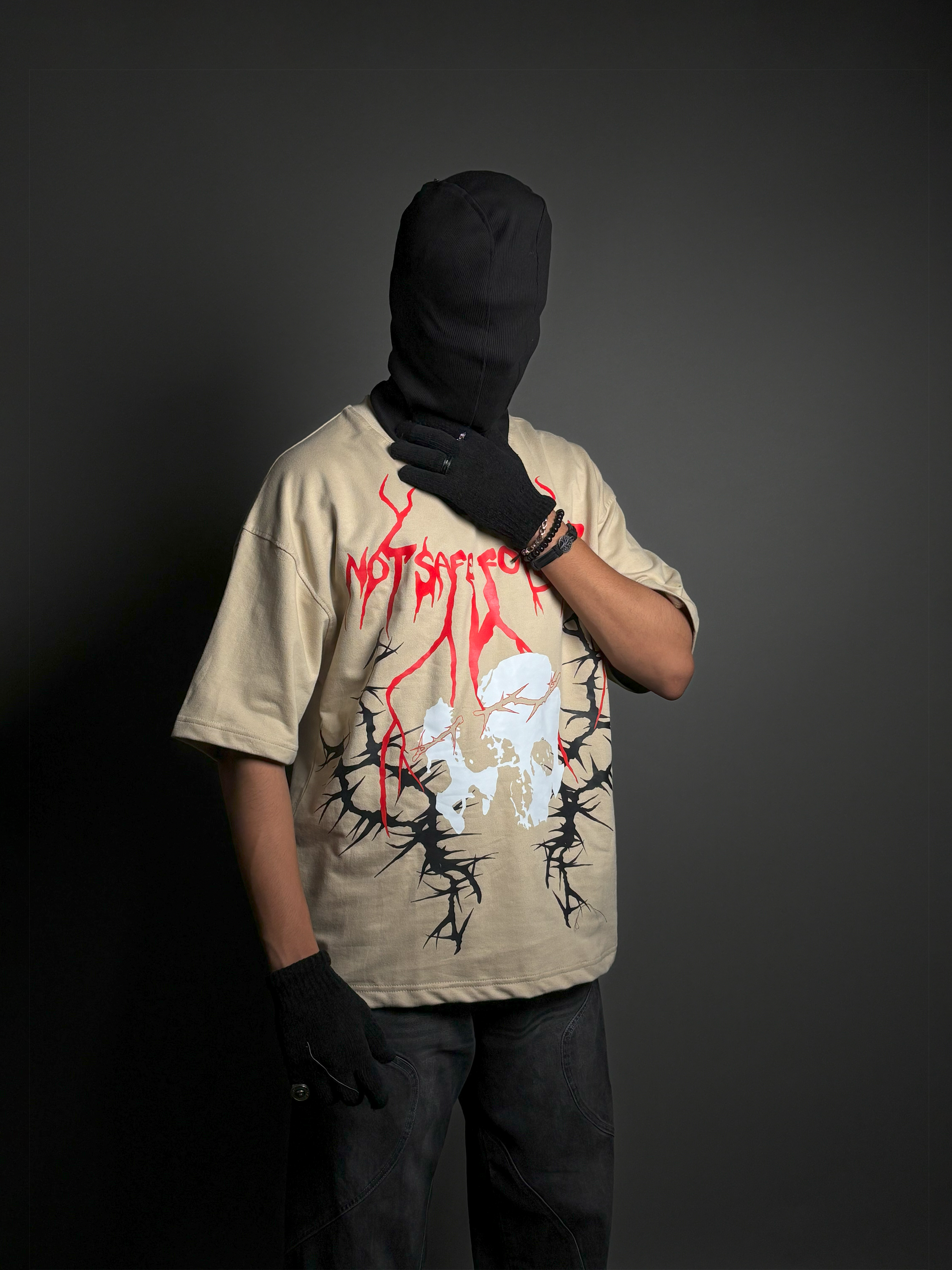 Demonic Beige Tshirt