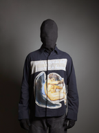 Blue Lucifer Magnetic Shirt | Special patchwork
