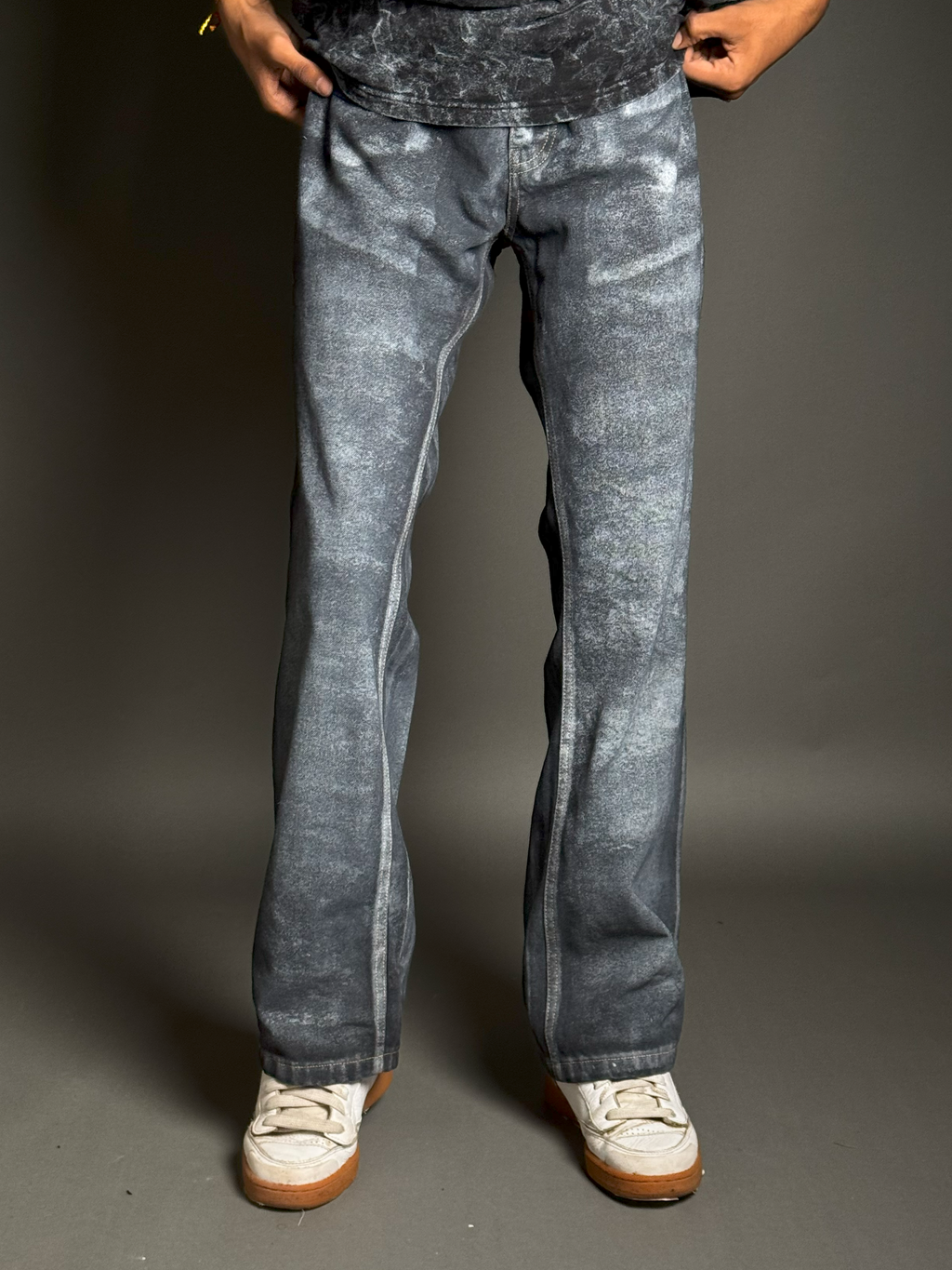 White Splash Paint pants