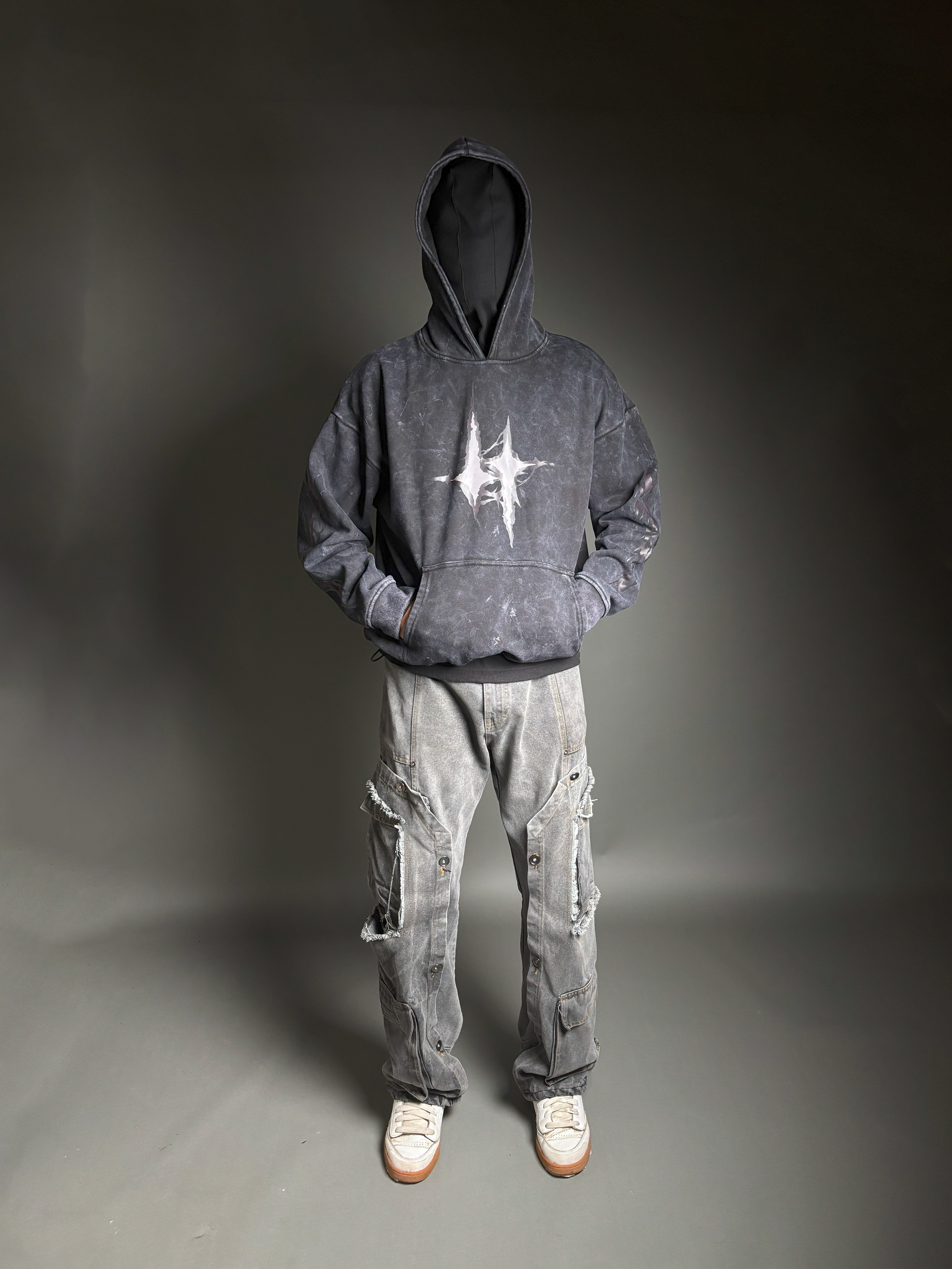 Black Metallic Signature Hoodie