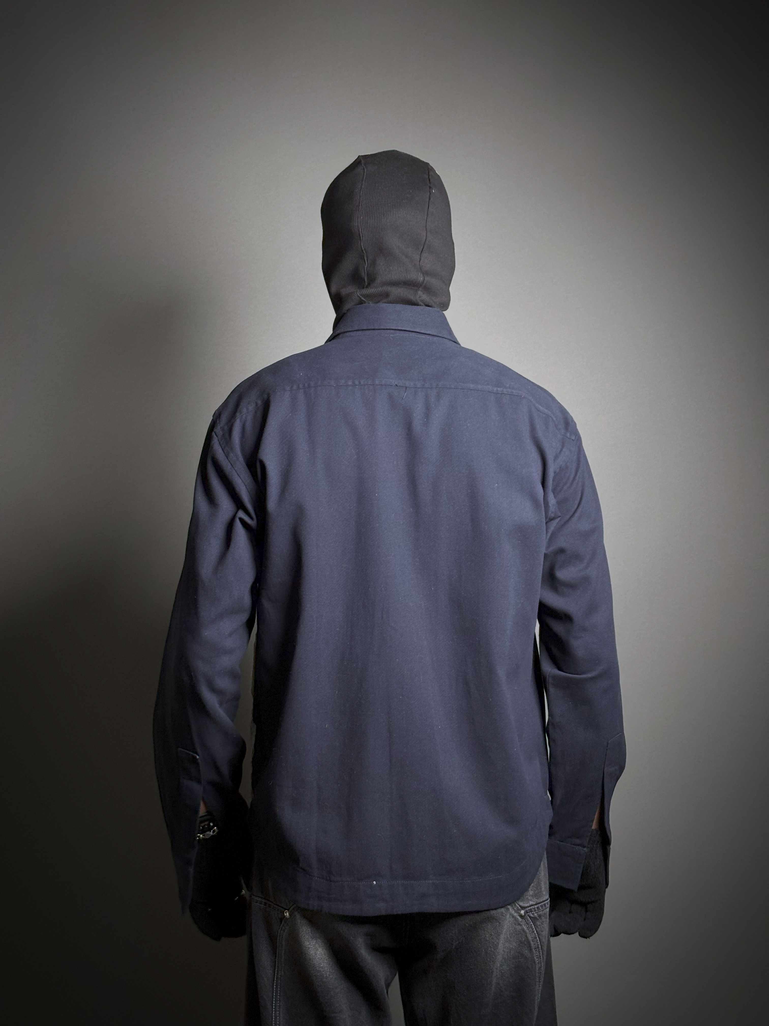 Blue Lucifer Magnetic Shirt | Special patchwork