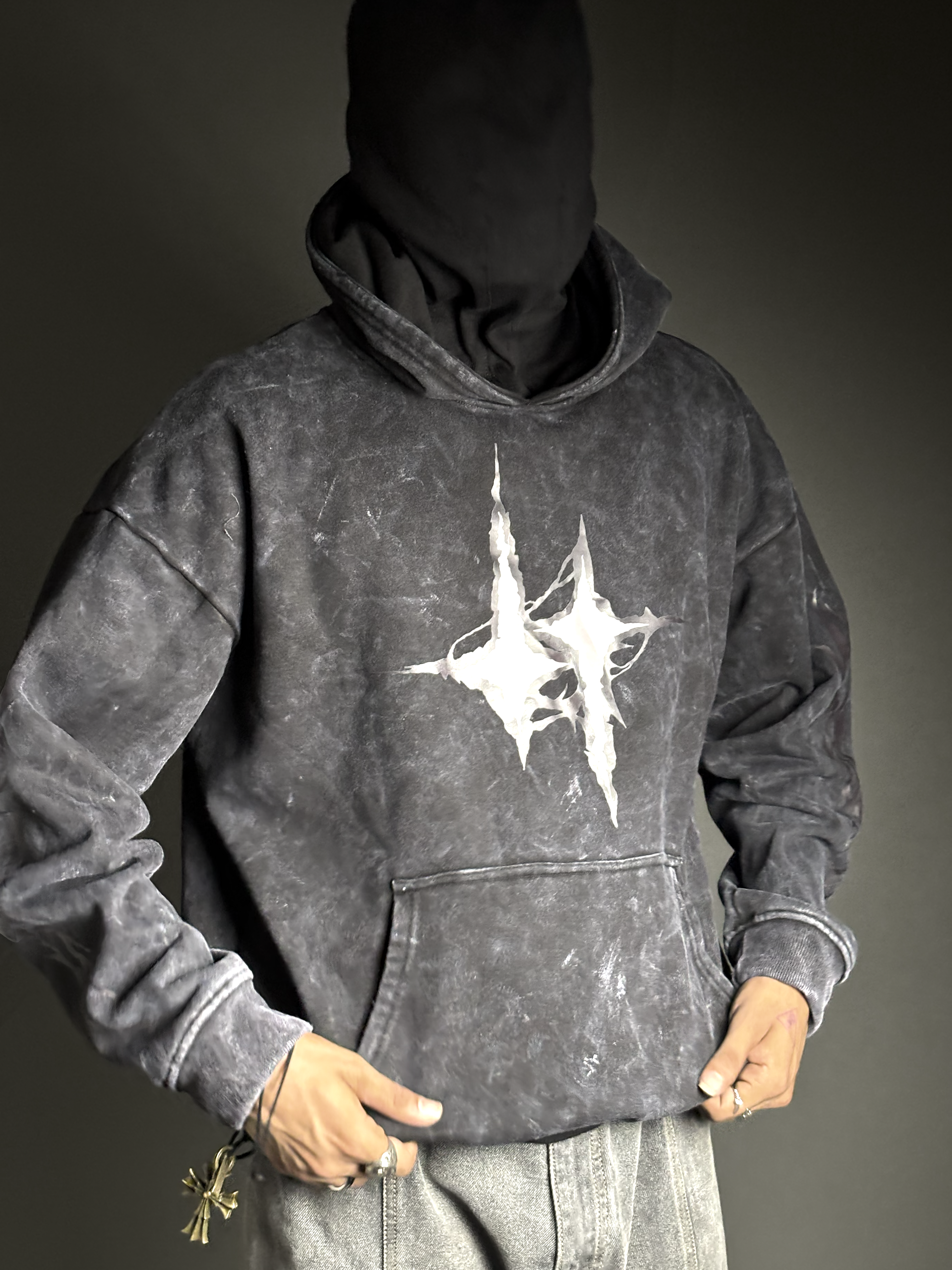 Black Metallic Signature Hoodie
