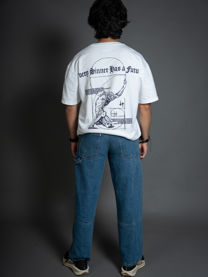 White SAINT-SINNER T-shirt