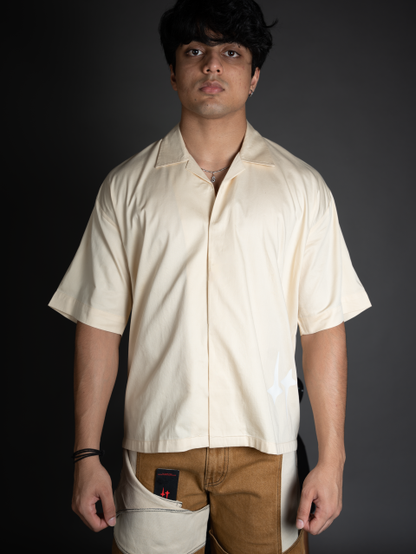 Beige Cuban Shirt