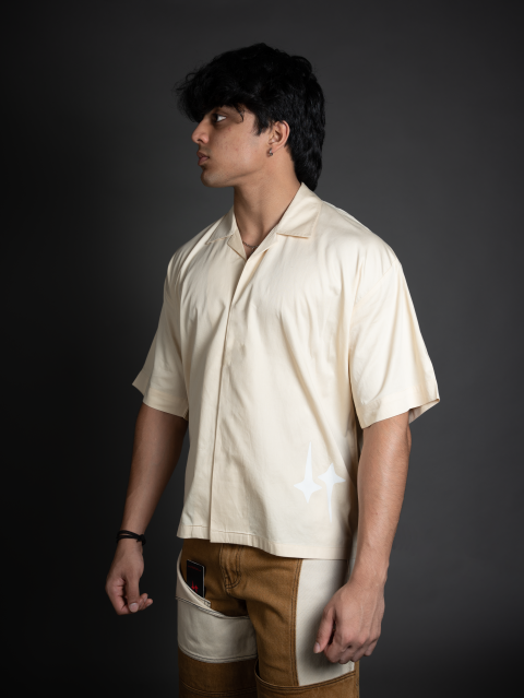 Beige Cuban Shirt