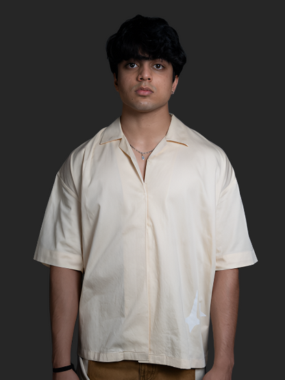 Beige Cuban Shirt